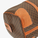 Celine Vintage Macadam Triomphe Brown Travel Bag