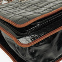 Chanel Patent Leather Chocolate Bar Quilted Tote