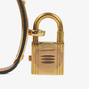 Hermes Kelly Noir Epsom Leather Gold Plated Watch