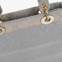Christian Dior Medium Lady D-Lite Cannage Embroidered Bag