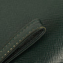 Louis Vuitton Taiga Green Leather Pochette Baikal Clutch Bag