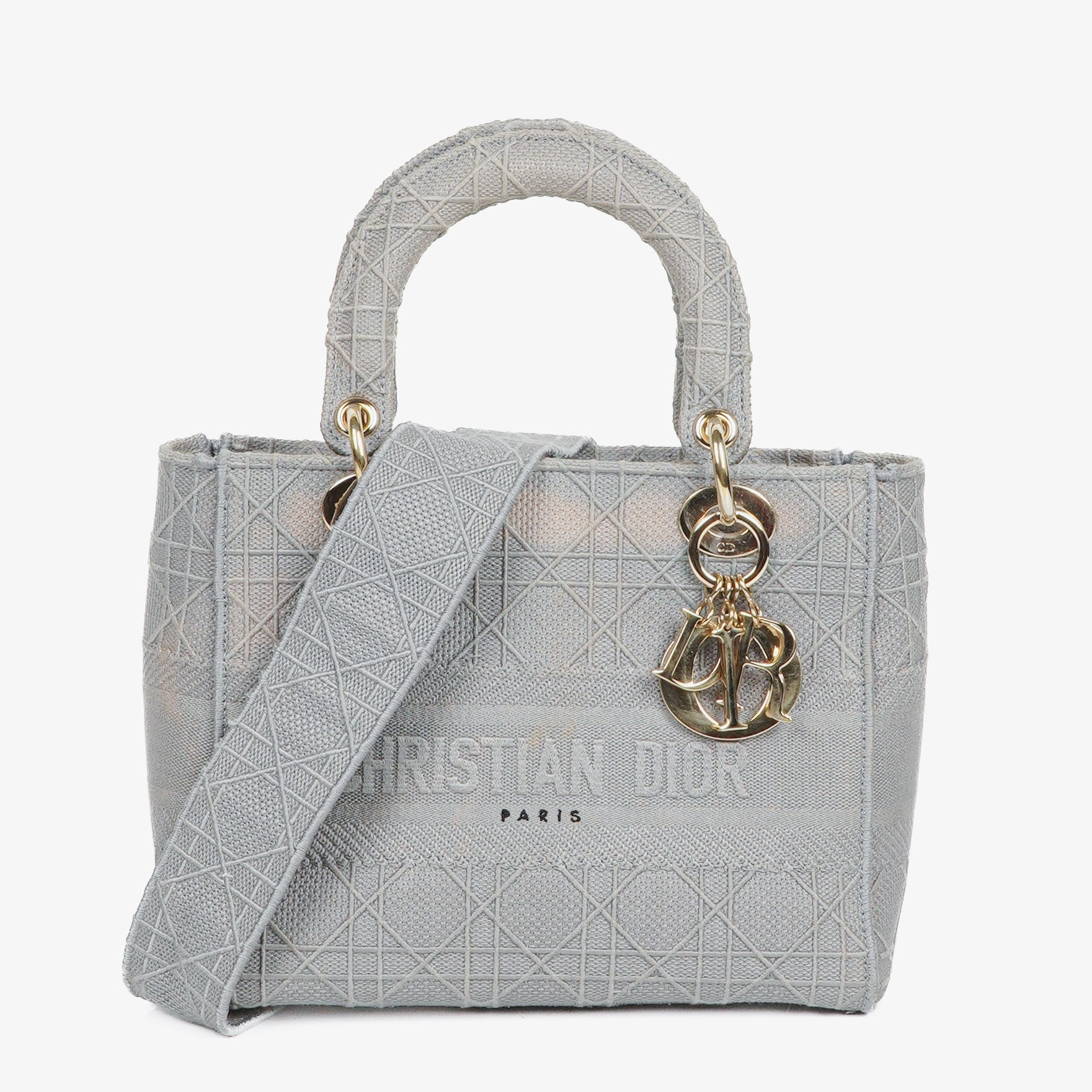 Christian Dior Medium Lady D-Lite Cannage Embroidered Bag