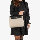 Hermes Herbag PM Vache Hunter Criss Viking 30 Noir 2 Way Bag Palladium Hardware