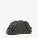 Bottega Veneta Nano Pouch With Strap In Black Calfskin