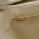 Chanel Diana White Quilted Lambskin Vintage Small Flap Bag With 24K Gold-Plated Hardware