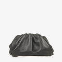 Bottega Veneta Nano Pouch With Strap In Black Calfskin