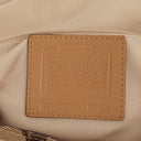 Coach Beige Leather Canvas Soho Buckle Flap Shoulder Bag
