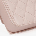 Chanel Light Pink Quilted Lambskin Flap Bag Champaigne Gold - Tone Hardware