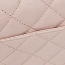 Chanel Light Pink Quilted Lambskin Flap Bag Champaigne Gold - Tone Hardware