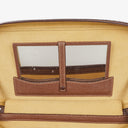 Gucci Vintage Bamboo Brown Leather Vanity Case Bag