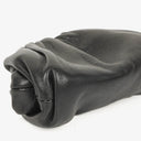 Bottega Veneta Nano Pouch With Strap In Black Calfskin
