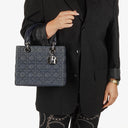 Dior Lady Dior Vintage Medium Denim Cannage Handbag