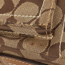 Coach Beige Leather Canvas Soho Buckle Flap Shoulder Bag