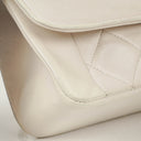 Chanel Diana White Quilted Lambskin Vintage Small Flap Bag With 24K Gold-Plated Hardware
