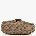 Coach Beige Leather Canvas Soho Buckle Flap Shoulder Bag