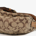 Coach Beige Leather Canvas Soho Buckle Flap Shoulder Bag