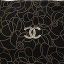 Bolso de Hombro Chanel Camellia en Ante Grabado con Cadena