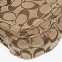 Coach Beige Leather Canvas Soho Buckle Flap Shoulder Bag