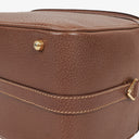 Gucci Vintage Bamboo Brown Leather Vanity Case Bag