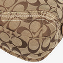 Coach Beige Leather Canvas Soho Buckle Flap Shoulder Bag