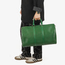 Louis Vuitton Keepall 45 Green EPI Leather Travel Bag