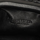 Bottega Veneta Nano Pouch With Strap In Black Calfskin