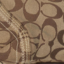 Coach Beige Leather Canvas Soho Buckle Flap Shoulder Bag