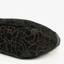Bolso de Hombro Chanel Camellia en Ante Grabado con Cadena