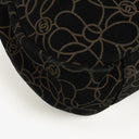 Bolso de Hombro Chanel Camellia en Ante Grabado con Cadena