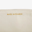 Chanel Small Classic Vintage Double Flap Bag White Quilted Lambskin 24K Gold-Plated Hardware