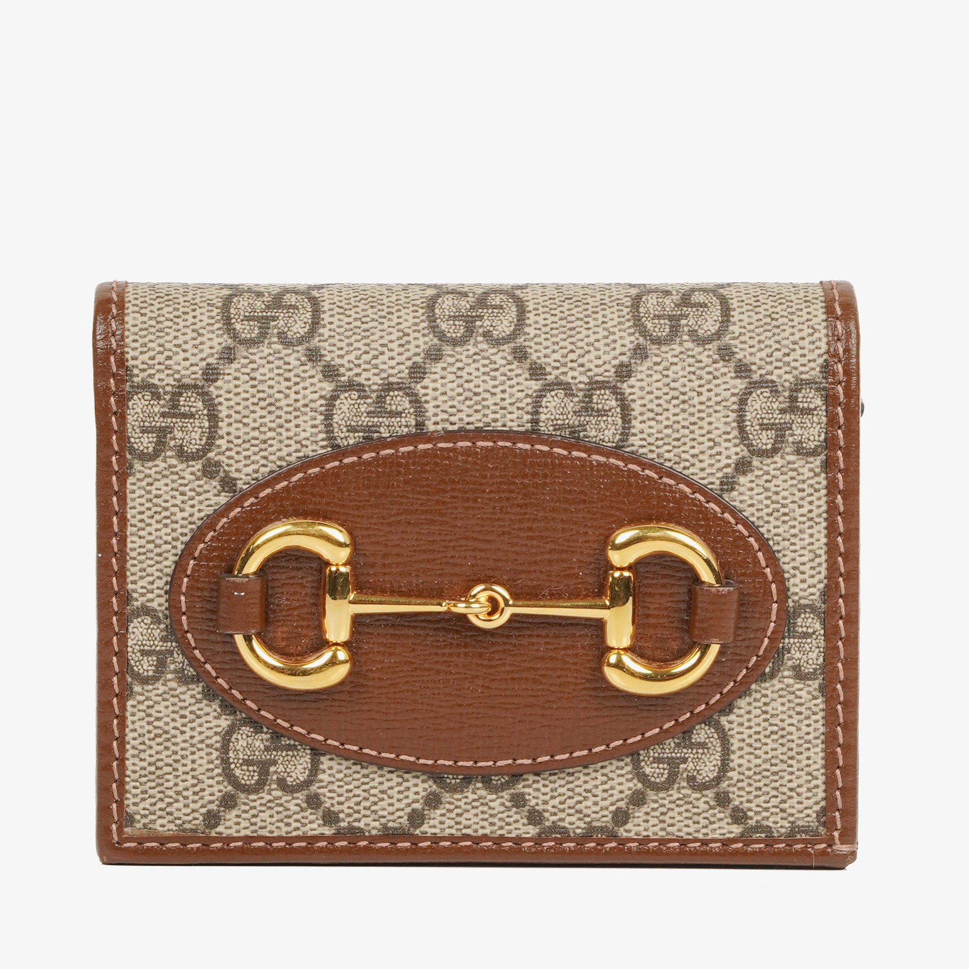 Gucci Horsebit 1955 GG Supreme Canvas Card Case Wallet