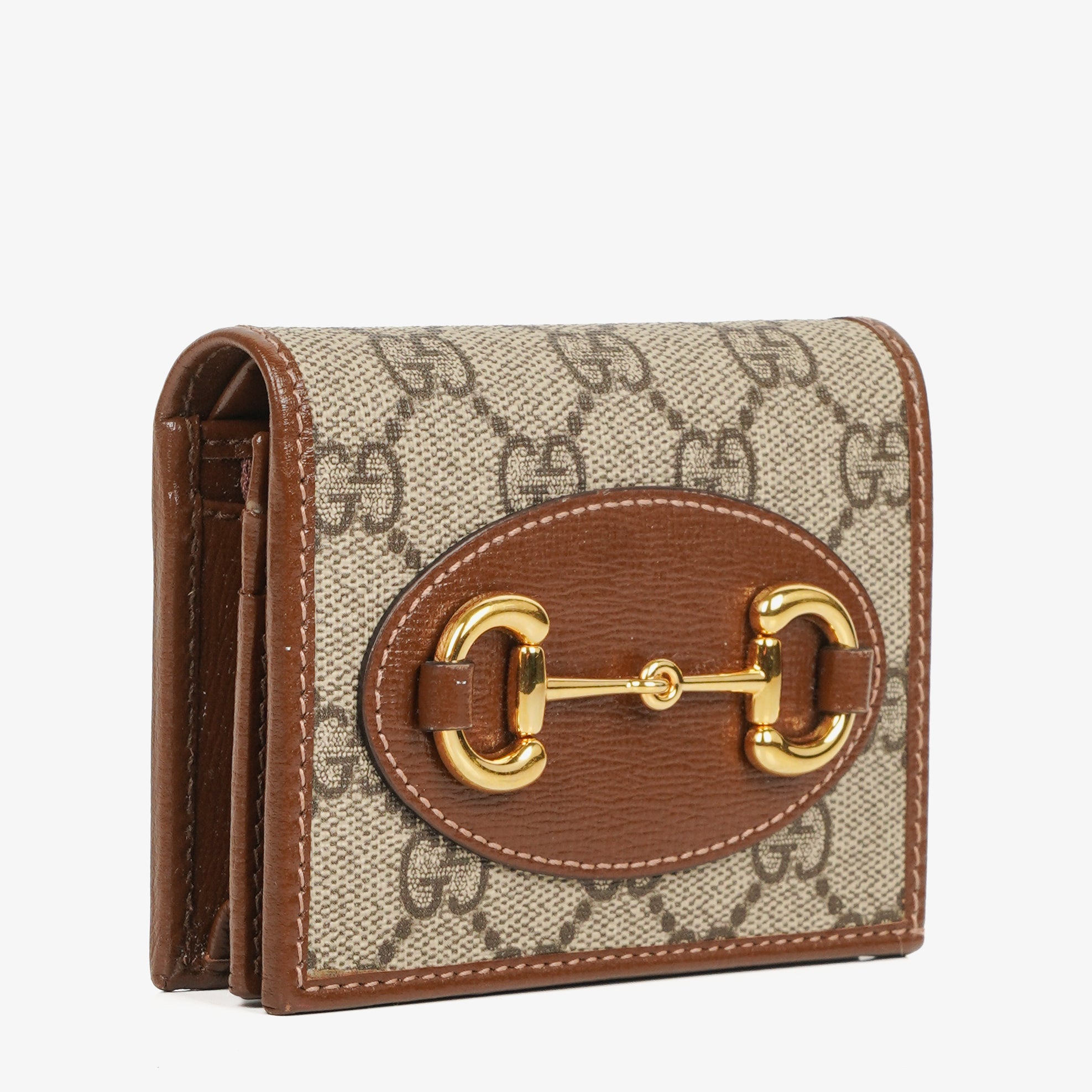 Gucci Horsebit 1955 GG Supreme Canvas Card Case Wallet
