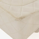 Chanel Small Classic Vintage Double Flap Bag White Quilted Lambskin 24K Gold-Plated Hardware