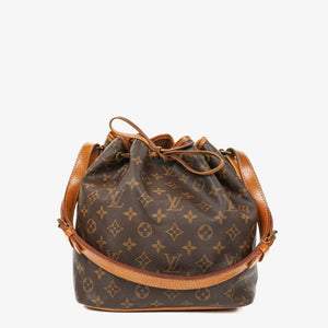 Louis Vuitton Petit Noe Monogram Canvas Shoulder Bag