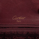 Cartier Must De Cartier Burgundy Leather Small Bucket Bag