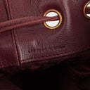 Cartier Must De Cartier Burgundy Leather Small Bucket Bag