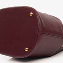 Cartier Must De Cartier Burgundy Leather Small Bucket Bag