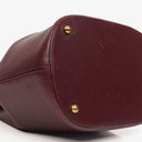 Cartier Must De Cartier Burgundy Leather Small Bucket Bag