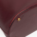 Cartier Must De Cartier Burgundy Leather Small Bucket Bag
