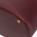 Cartier Must De Cartier Burgundy Leather Small Bucket Bag