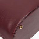 Cartier Must De Cartier Burgundy Leather Small Bucket Bag