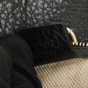 Gucci Black Pebbled Leather Soho Chain Tote Bag