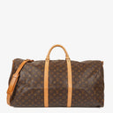 Louis Vuitton Keepall 60 Bandoulière Monogram Canvas Travel Bag