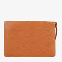 Louis Vuitton Pochette Sellier Dragonne Cognac Epi Clutch