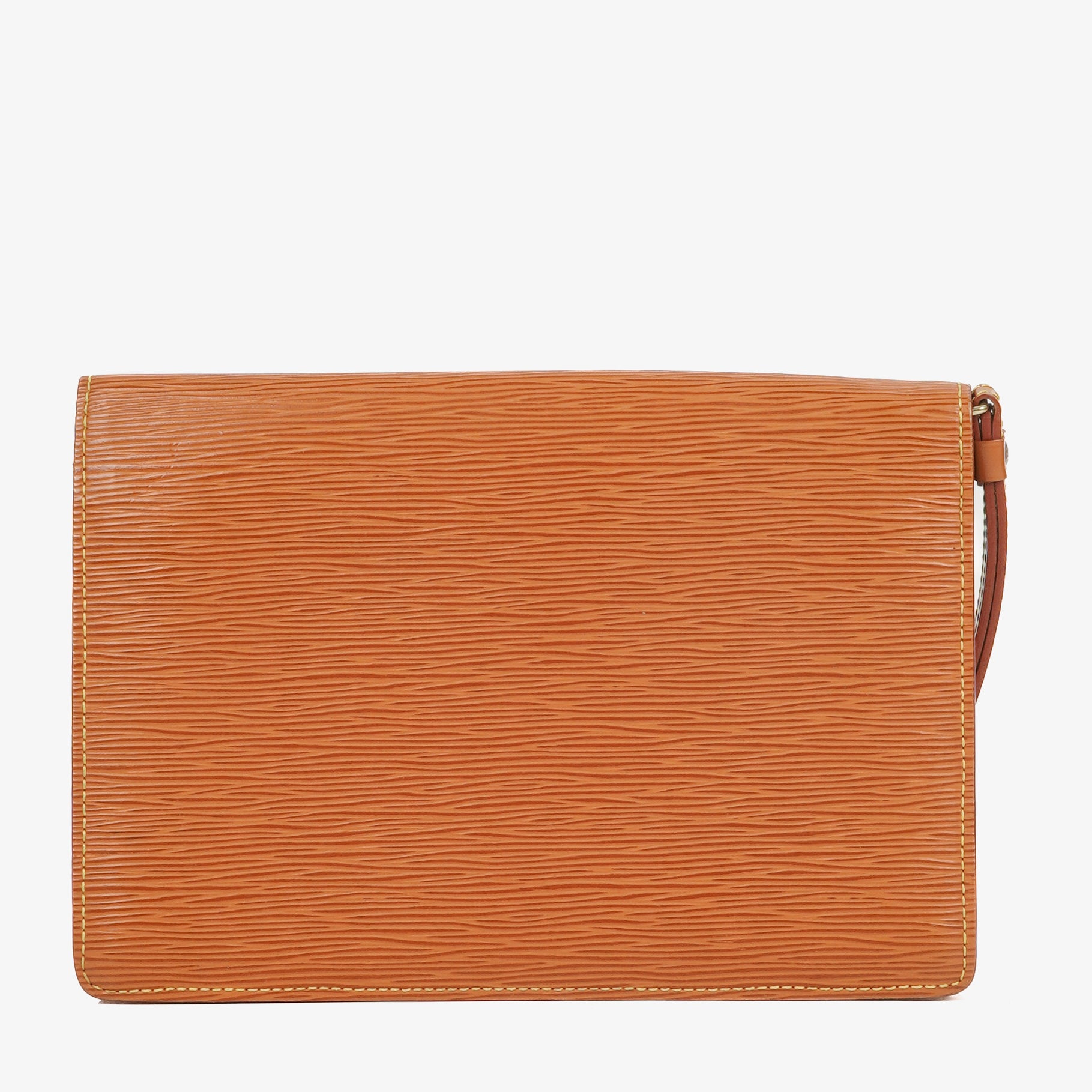 Louis Vuitton Pochette Sellier Dragonne Cognac Epi Clutch