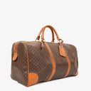 Celine Vintage Macadam Triomphe Brown Travel Bag