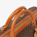 Celine Vintage Macadam Triomphe Brown Travel Bag