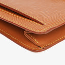 Louis Vuitton Pochette Sellier Dragonne Cognac Epi Clutch