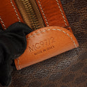 Celine Vintage Macadam Triomphe Brown Travel Bag