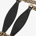 Gucci Black Pebbled Leather Soho Chain Tote Bag